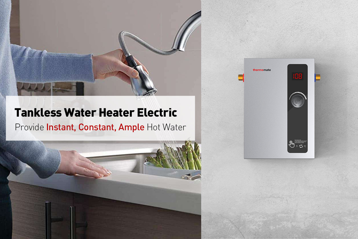 Thermomate New ET080 Electric Tankless Water Heater: The Pinnacle of On-Demand Hot Water Solutions