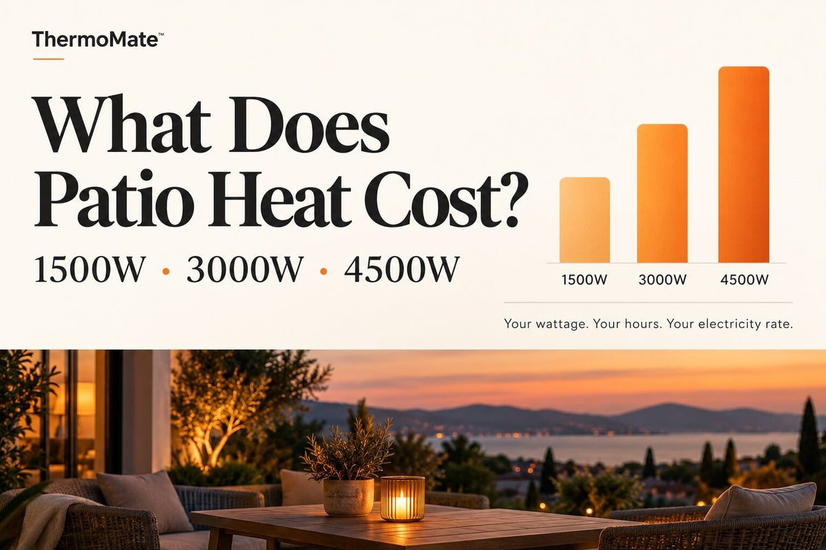 How Much Does an Electric Patio Heater Cost to Run? 1500W–4500W Calculator