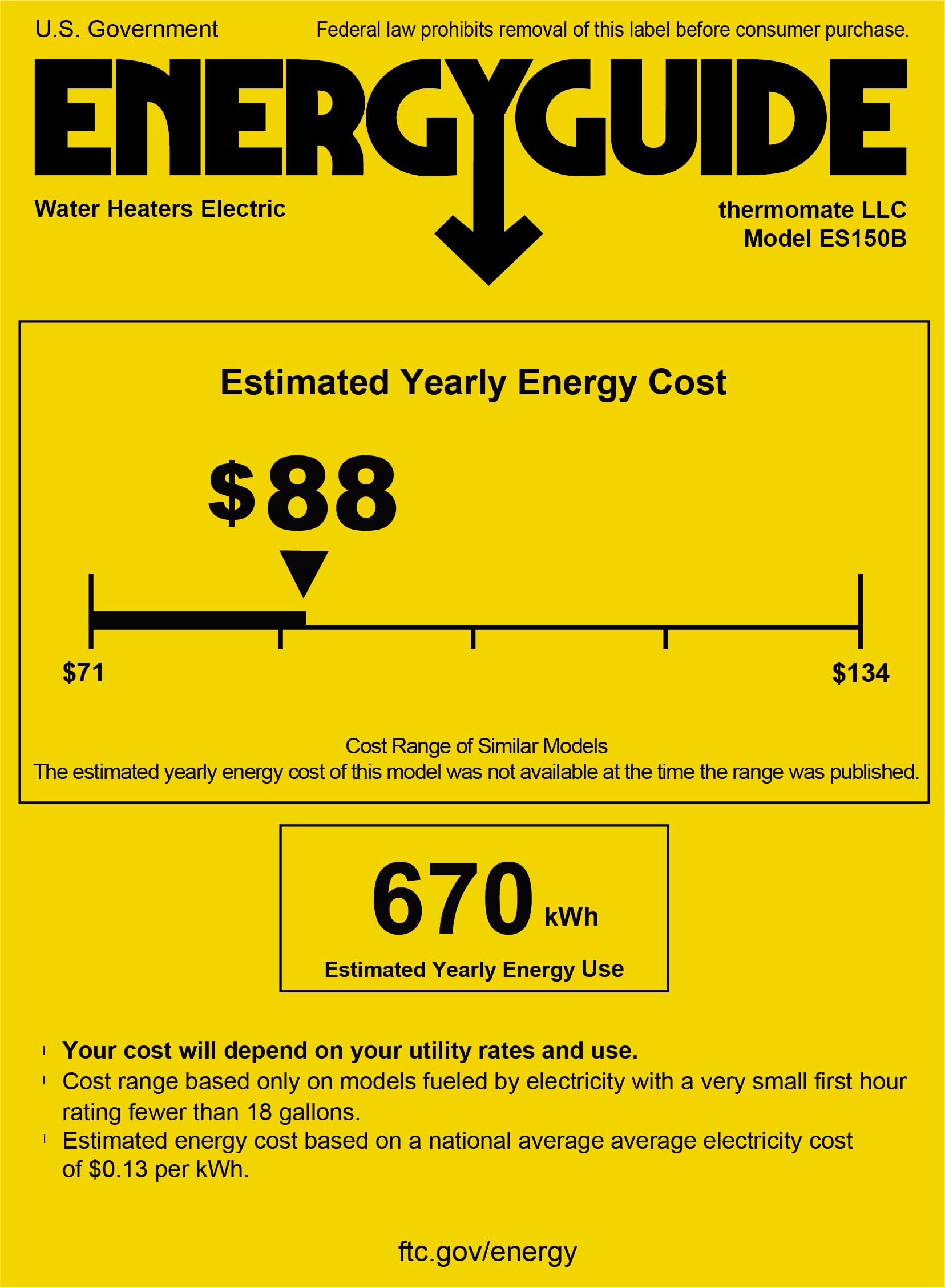 1.32 Gallon Point of Use Mini Tank Electric Water Heater w/ UL Listed - 120V