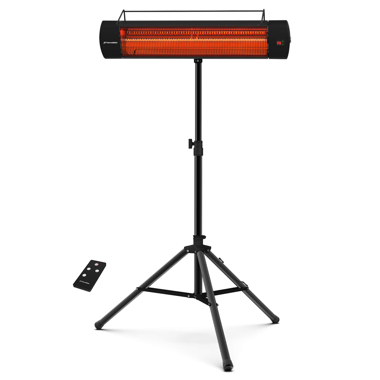 ThermoMate 1500W Outdoor Infrared Patio Heater with Tripod & Wall