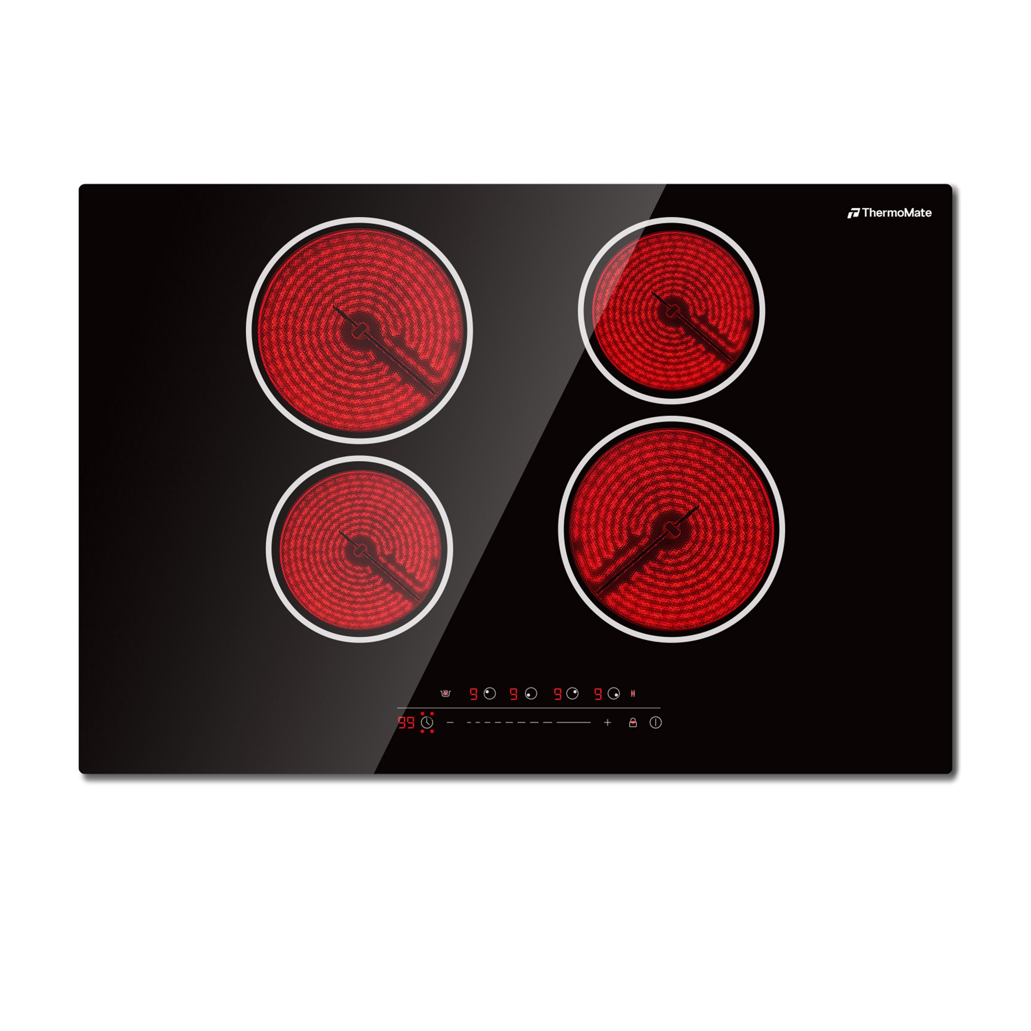 30 Inch Built-in Sensor Touch Ceramic Electric Cooktop w/ 4 Burners