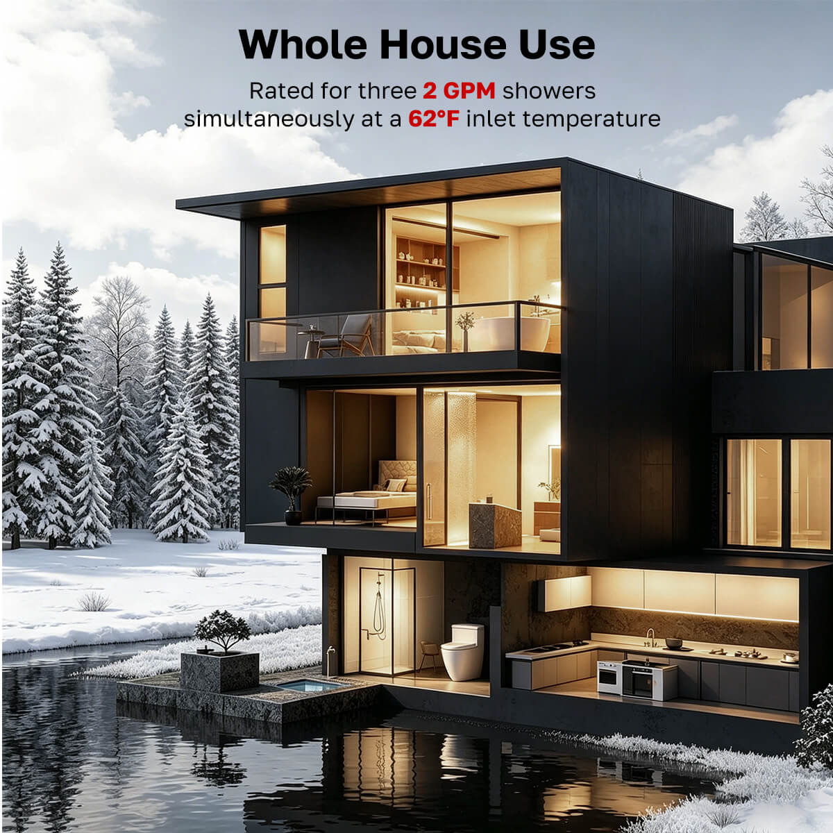 8.0 GPM Residential Natural Gas Tankless Water Heater