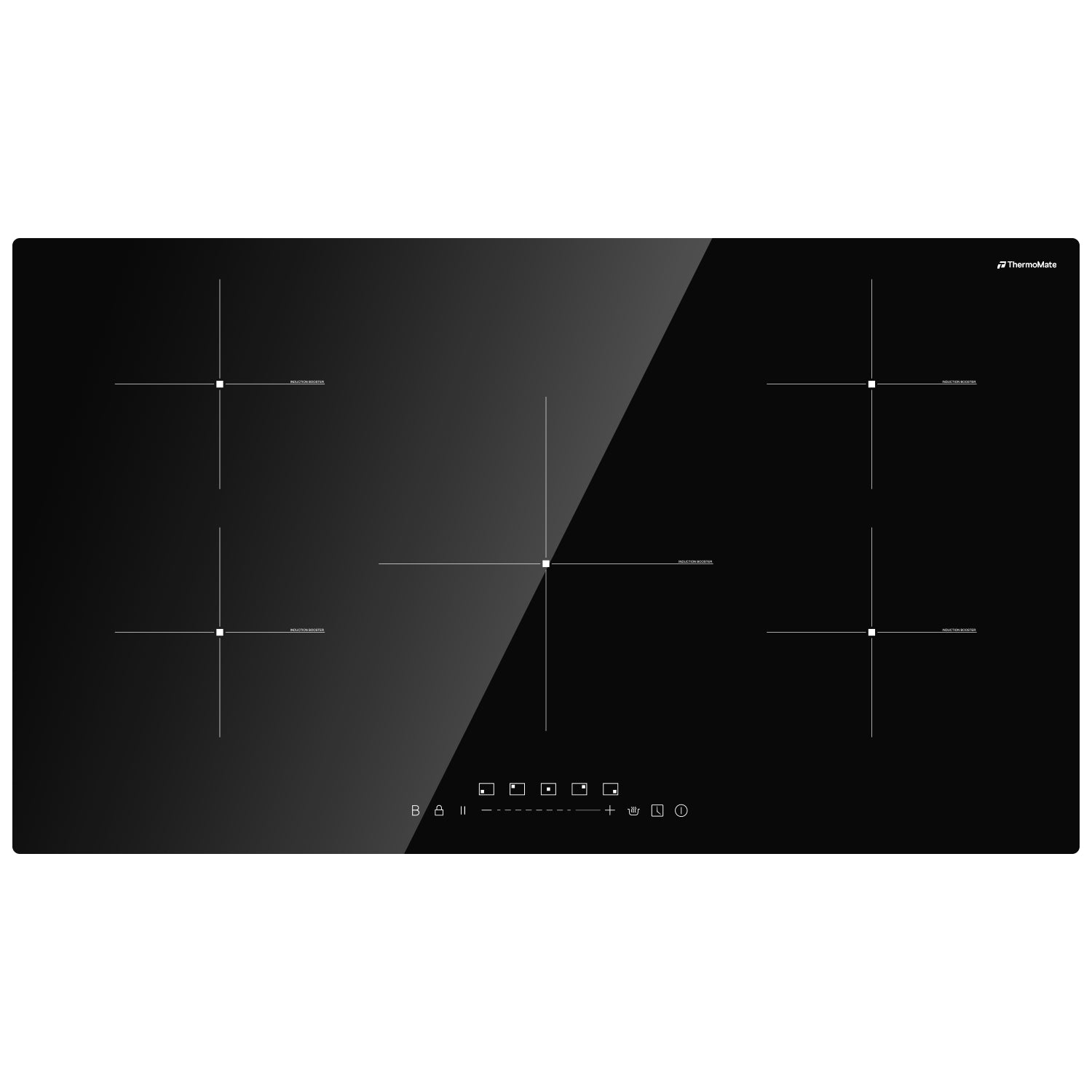 36'' Induction Cooktop w/ 5 Boost Burners
