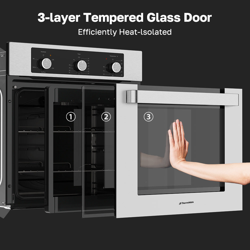 3-layer Tempered Glass Door