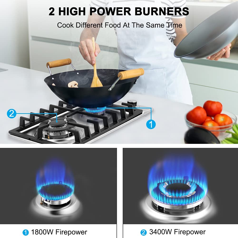 2 High Power Burners - Thermomate