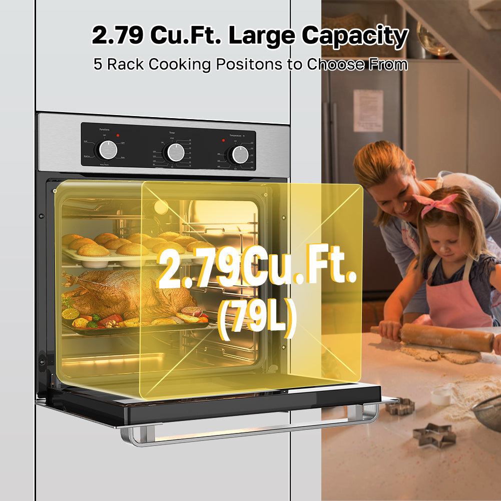 2.79 Cu.Ft. Large capacity