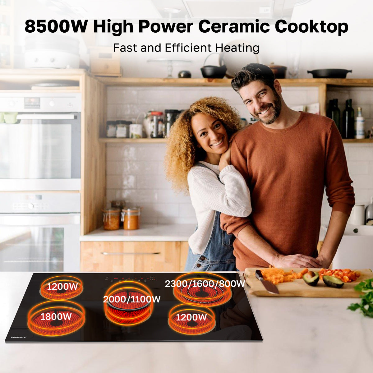 8500W High Power Ceramic Cooktop Fast and Efficient Heating