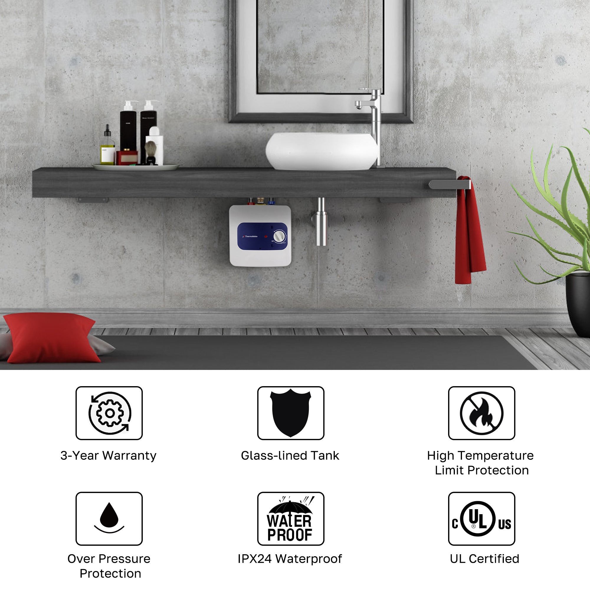 1.3 Gallon Electric Point of Use Water Heater - 120V