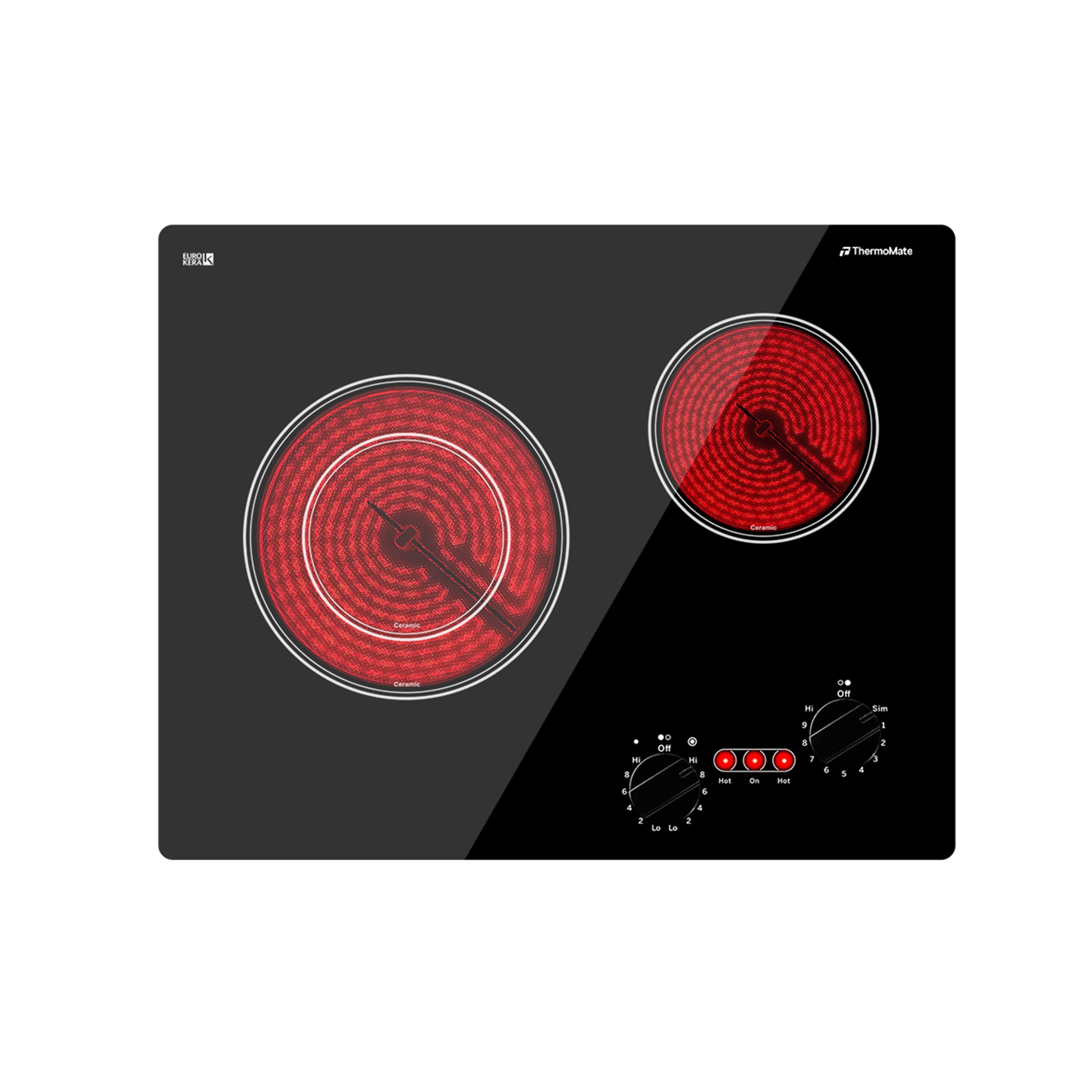 21 Inch Built-in Knob Control Ceramic Electric Cooktop