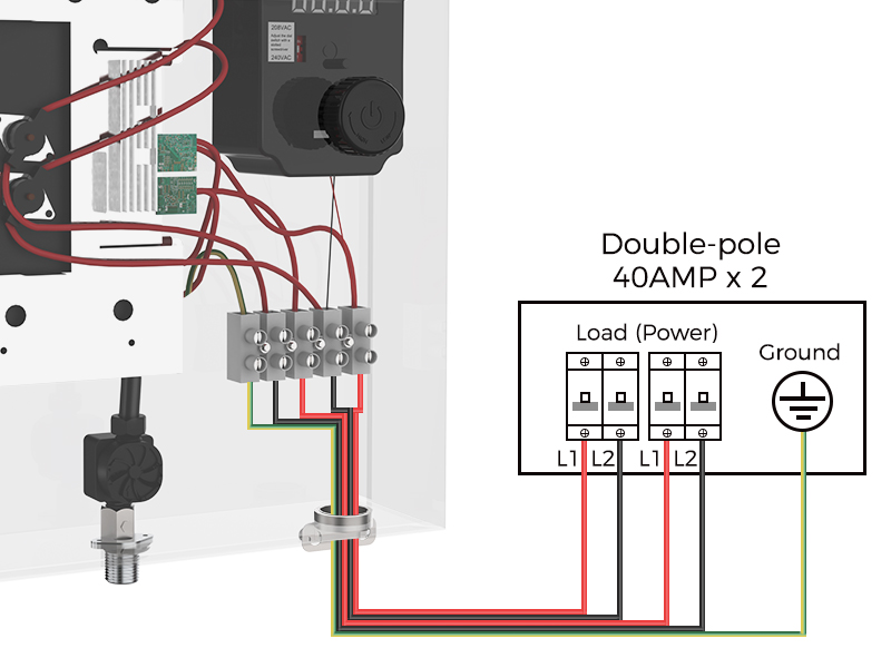 Step 2 Double-pole Breakers