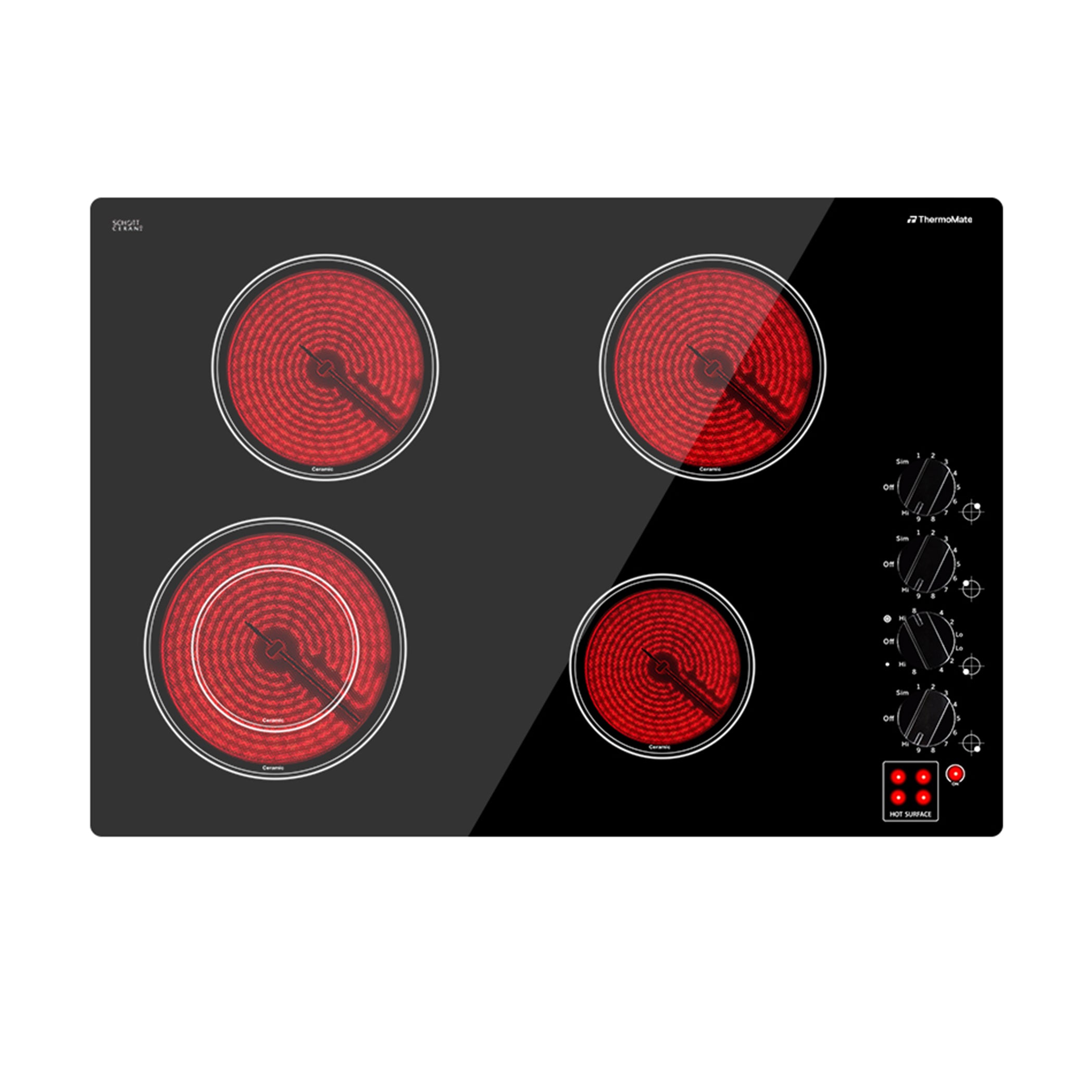 30 Inch Built-in Knob Control Ceramic Electric Cooktop