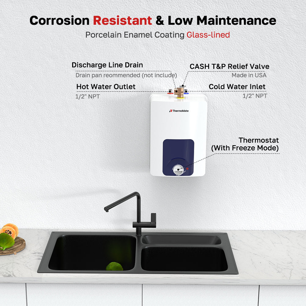 Corrosion Resistant & Low Maintenance
Porcelain Enamel Coating Glass-lined