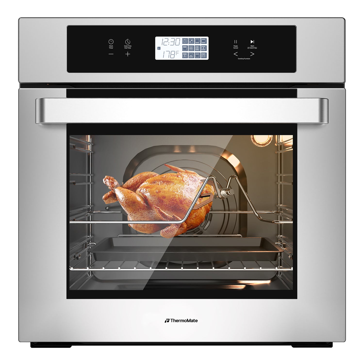 24'' Built-in Electric Wall Oven - 12 Functions Convection Ovens