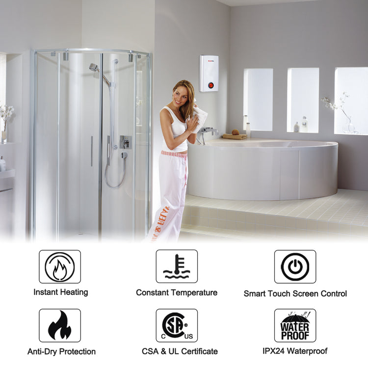 Thermoflow Tankless Electric Water Heater, 24KW