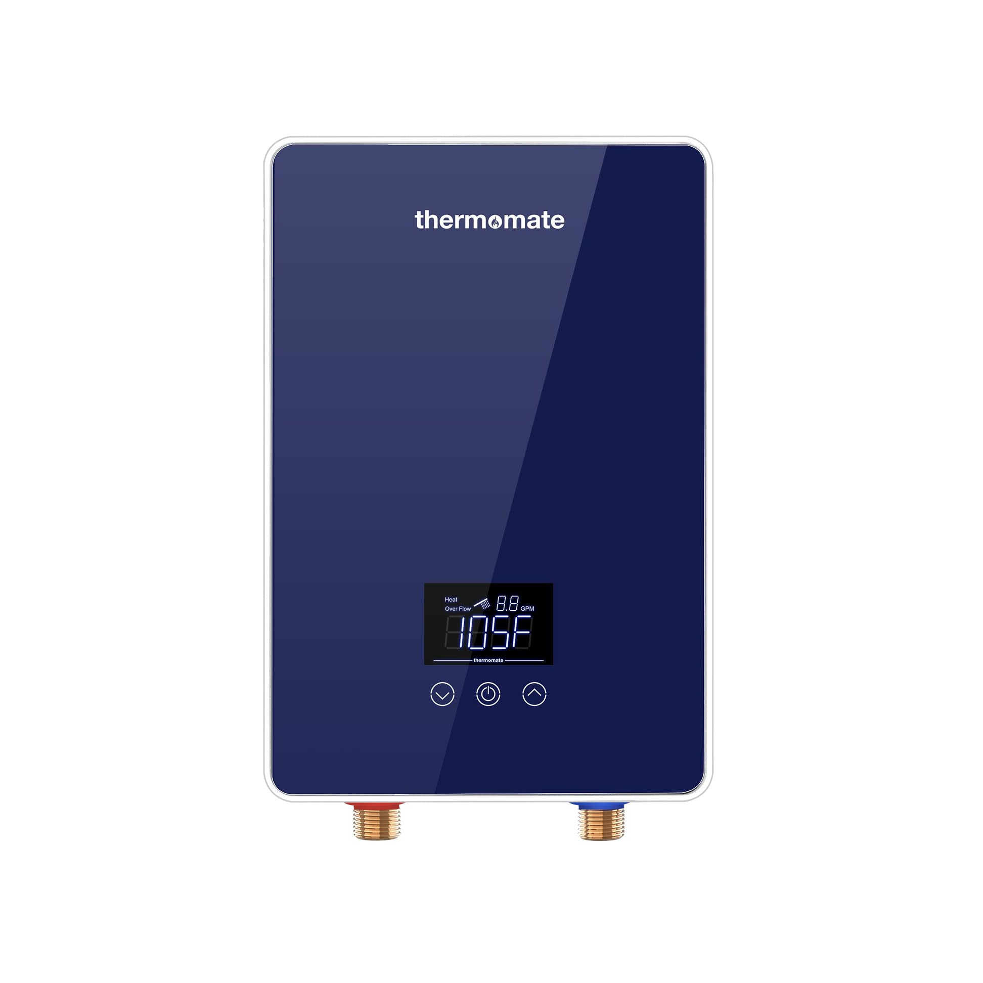 thermomate ET060 Calentador de agua eléctrico sin tanque 6kW 240V,  Fregadero de punto de uso, calentador de agua caliente instantáneo,  pantalla