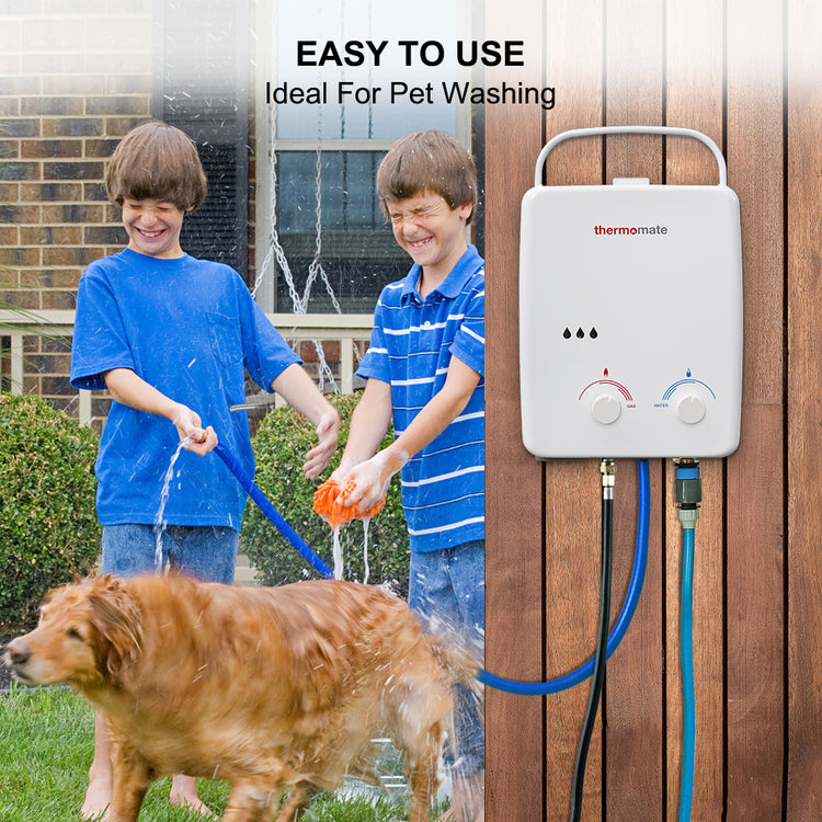 Tankless Gas Water Heater 5L 1.32 GPM White - easy to use