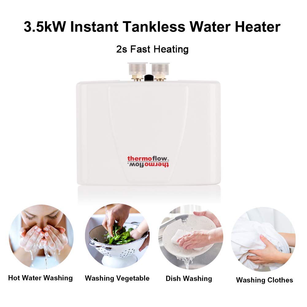 Thermoflow Mini chauffe-eau électrique sans réservoir 3,5 kW
