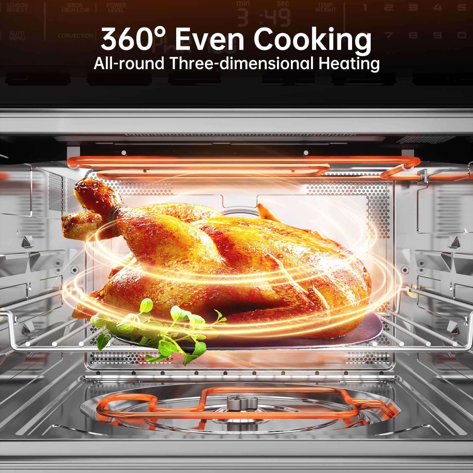 360° Even Cooking All-round Three-dimensional Heating