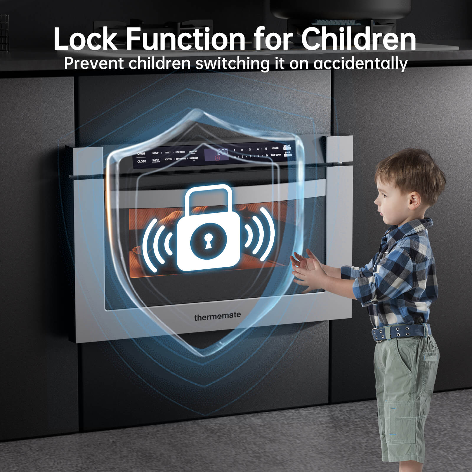 Lock Function for Children Prevent children switching it on accidentally