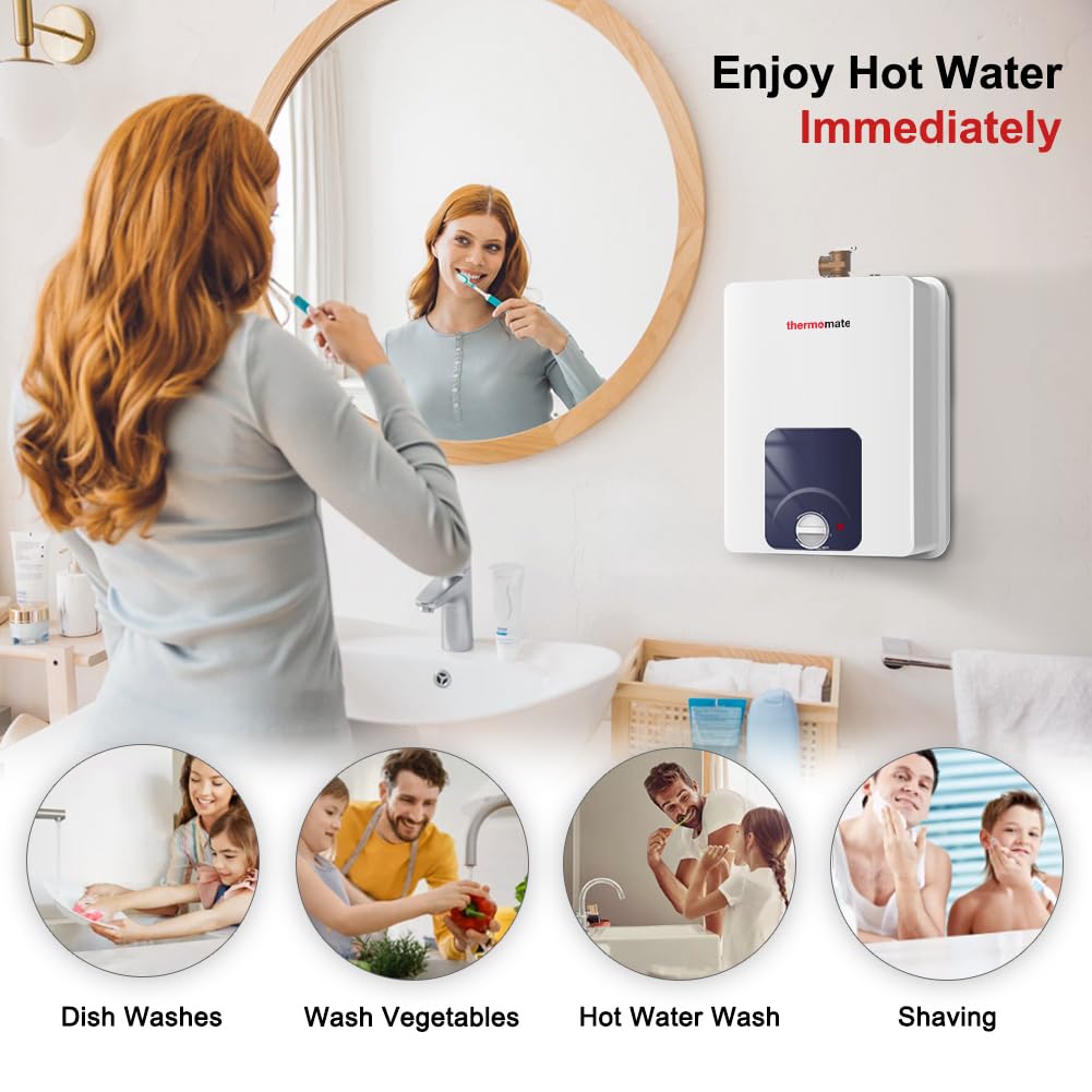 1.32 Gallon Point of Use Mini Tank Electric Water Heater w/ UL Listed - 120V