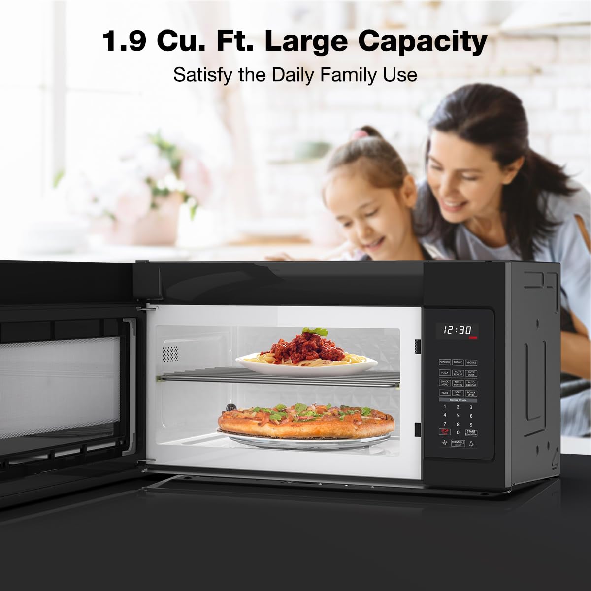 1.9 Cu. Ft. Large Capacity Satisfy the Daily Family Use