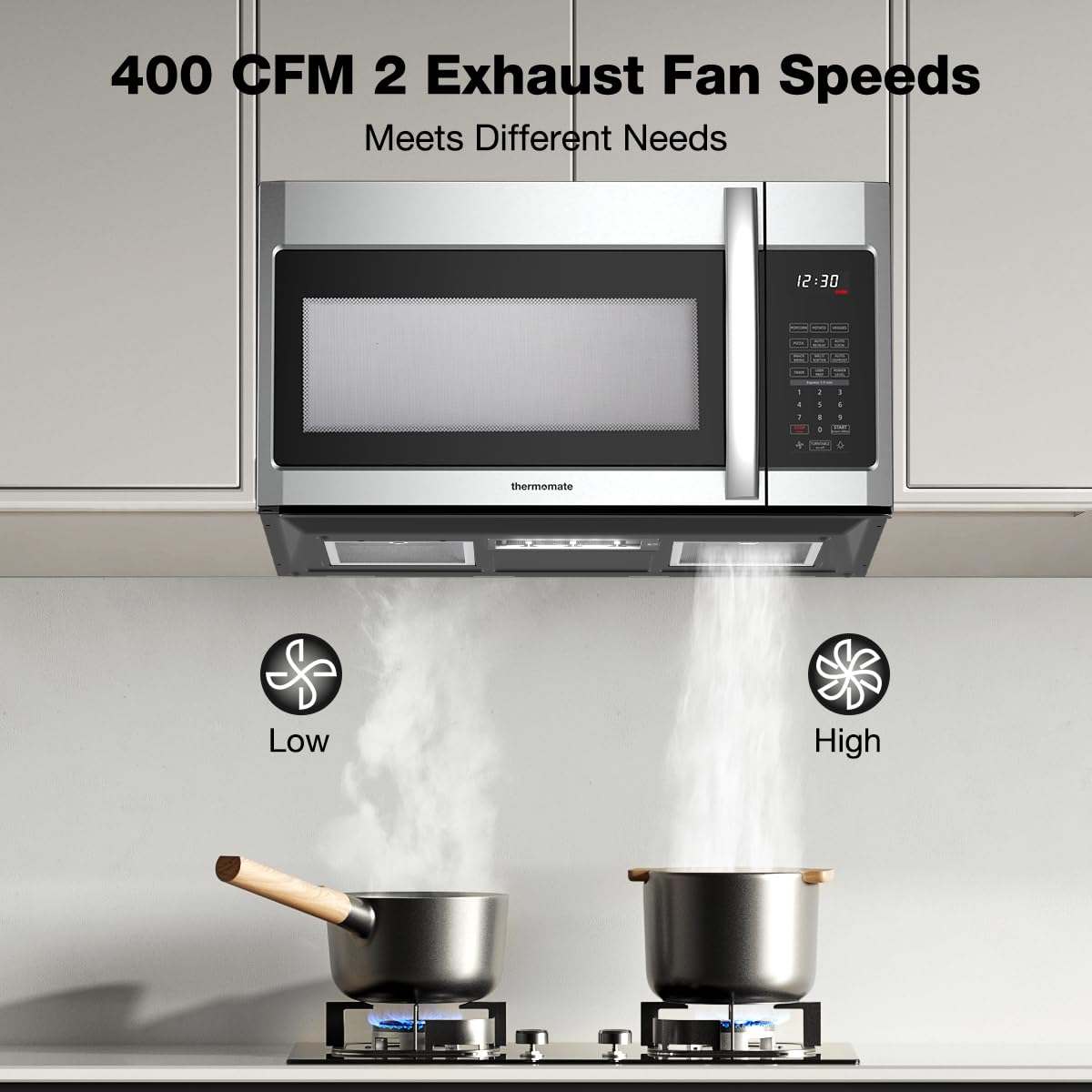 400 CFM 2 Exhaust Fan Speeds