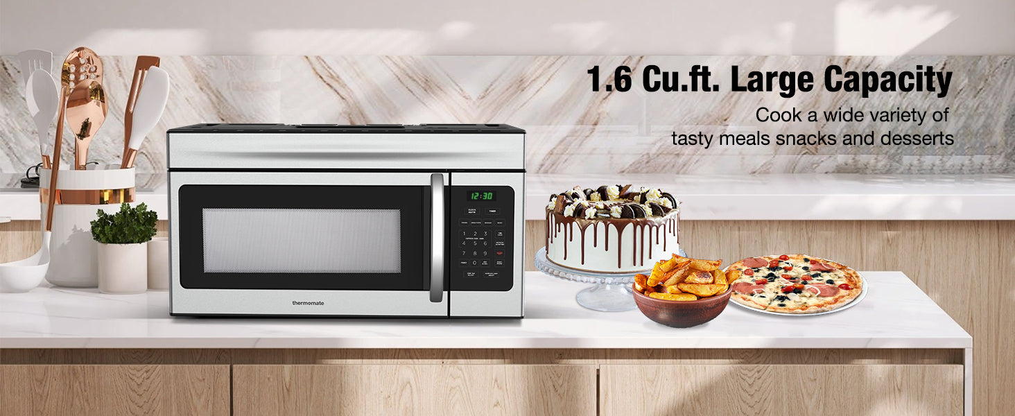 1,6 Cu.ft. Large Capacity Cook a wide variety of tasty meals snacks and desserts