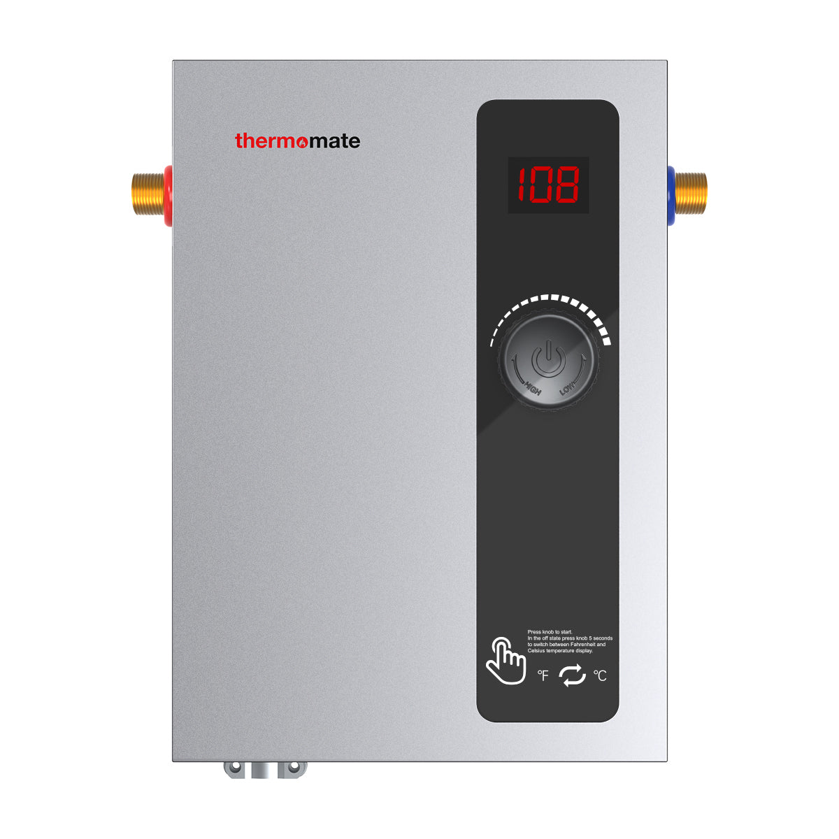 Side Connections Electric Tankless On Demand Hot Water Heater - 240V | 11kW