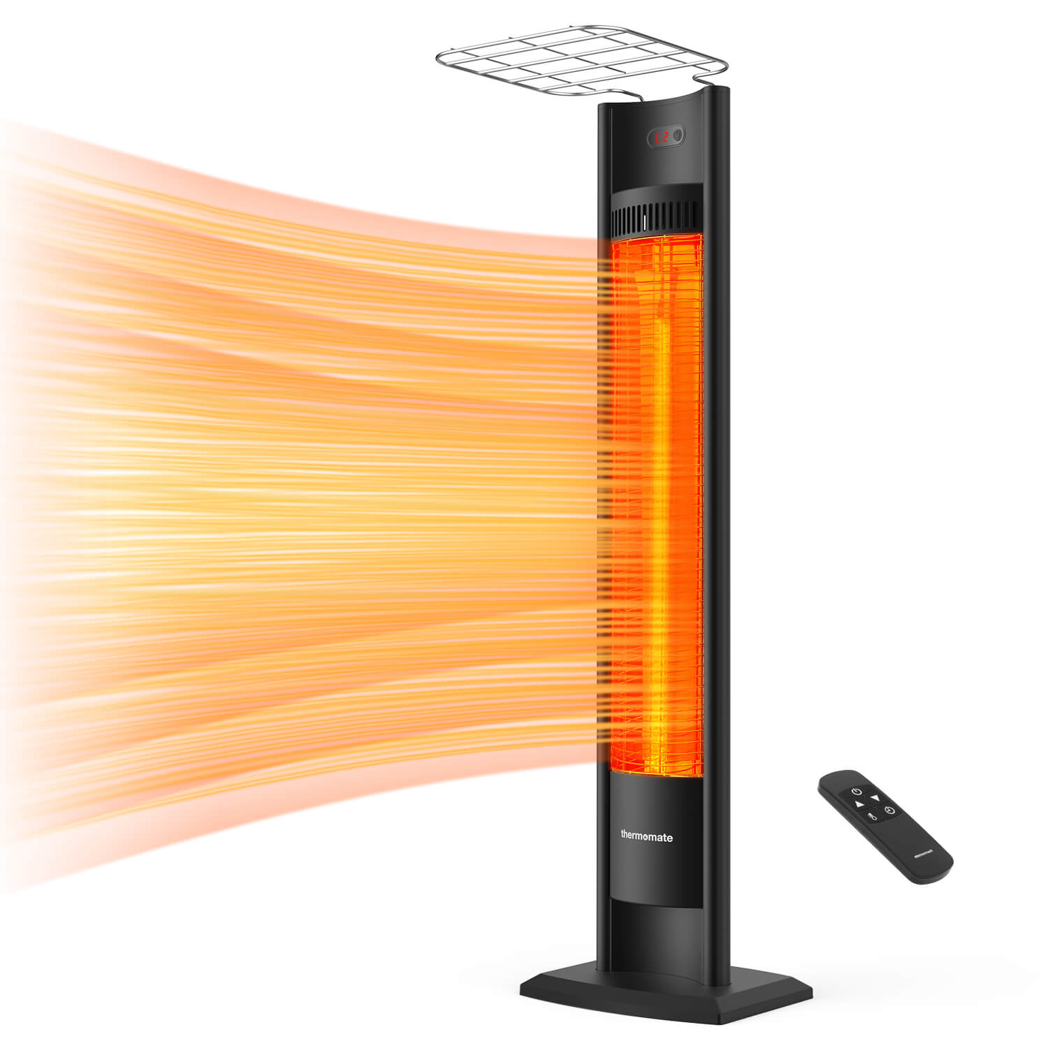 Electric Carbon Infrared Patio Heater - 1500W