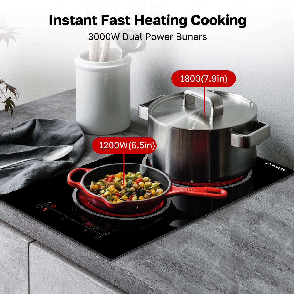 Instant Fast Heating Cooking 3000W Dual Power Buners