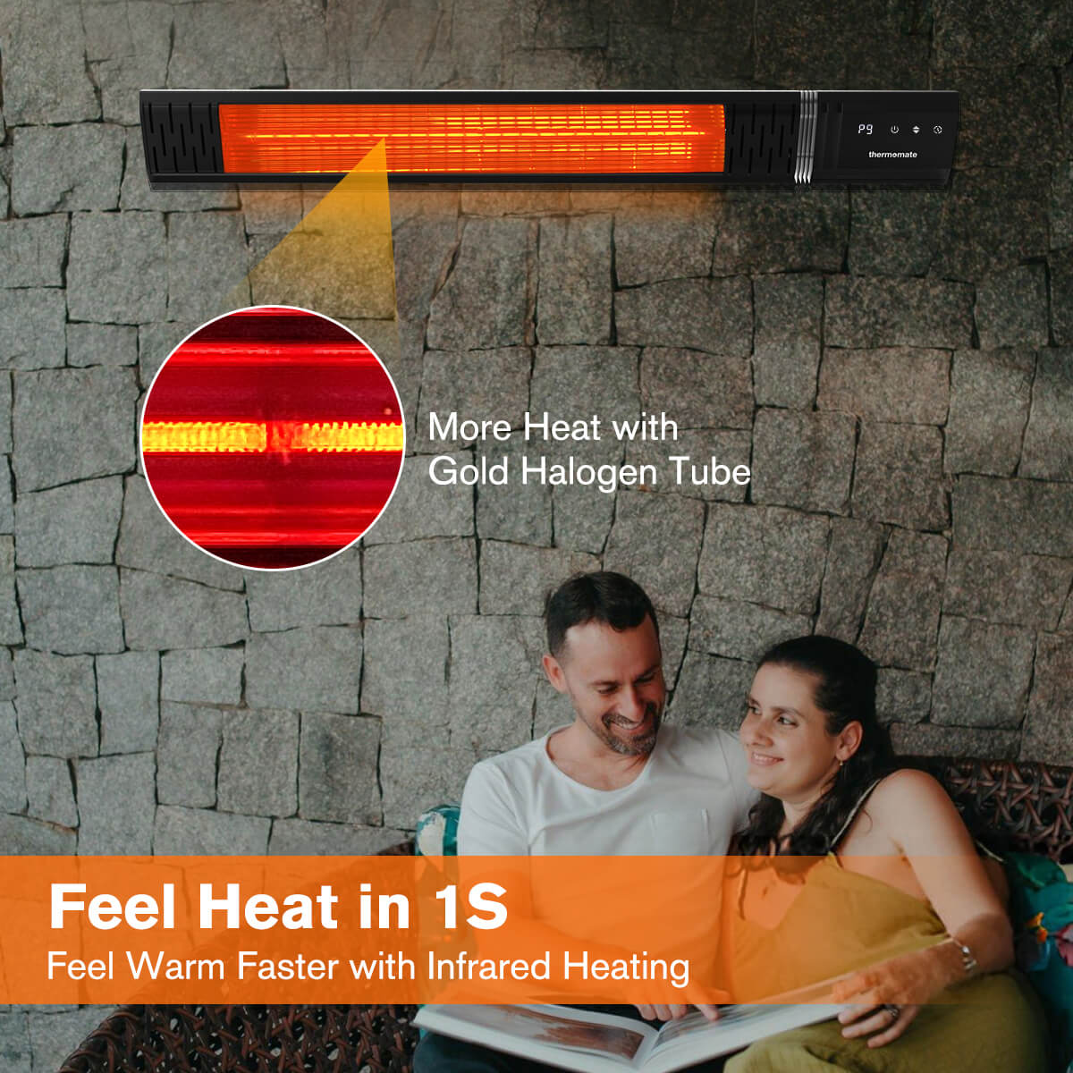 Feel Heat in 1S Feel Warm Faster with Infrared Heating