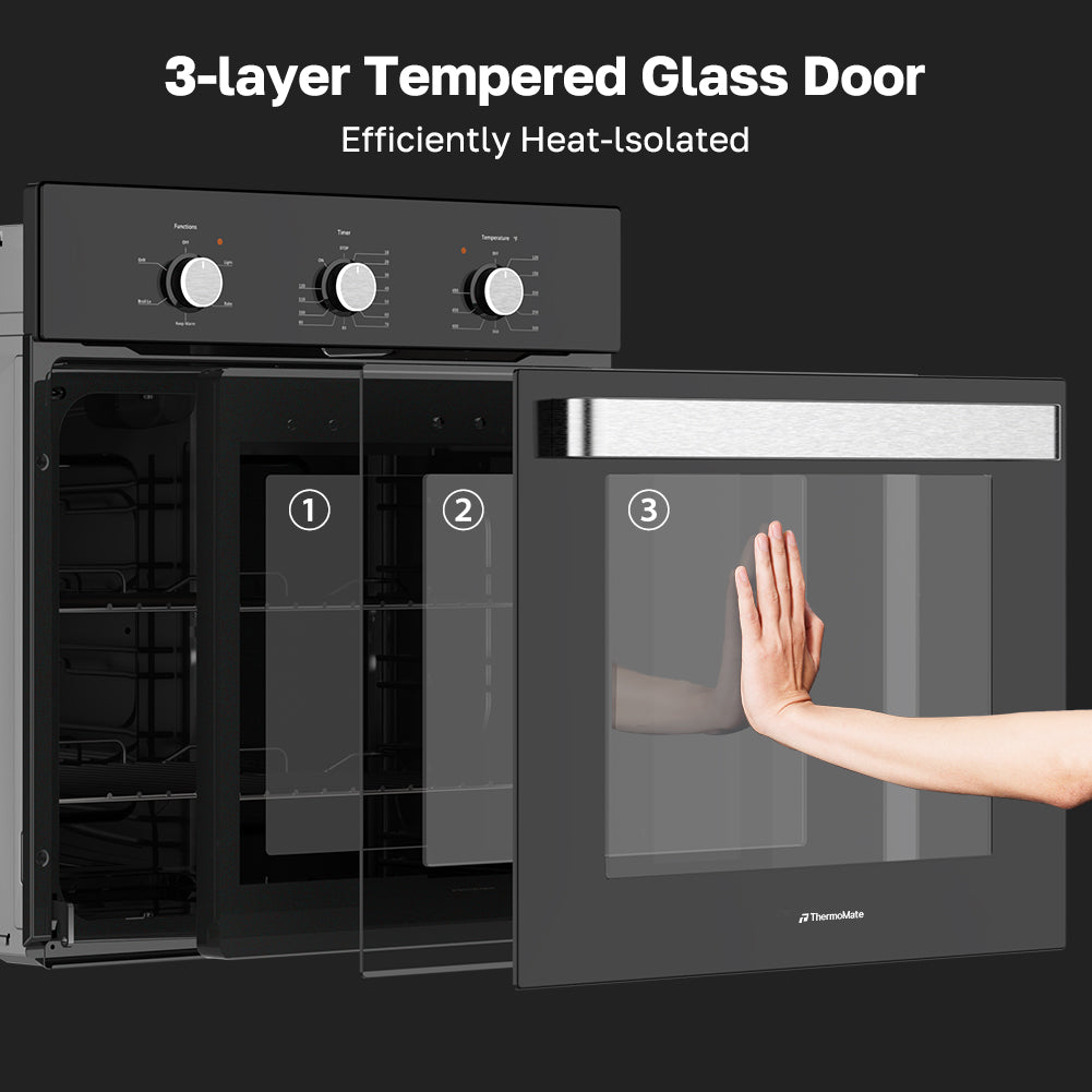 3-layer Tempered Glass Door