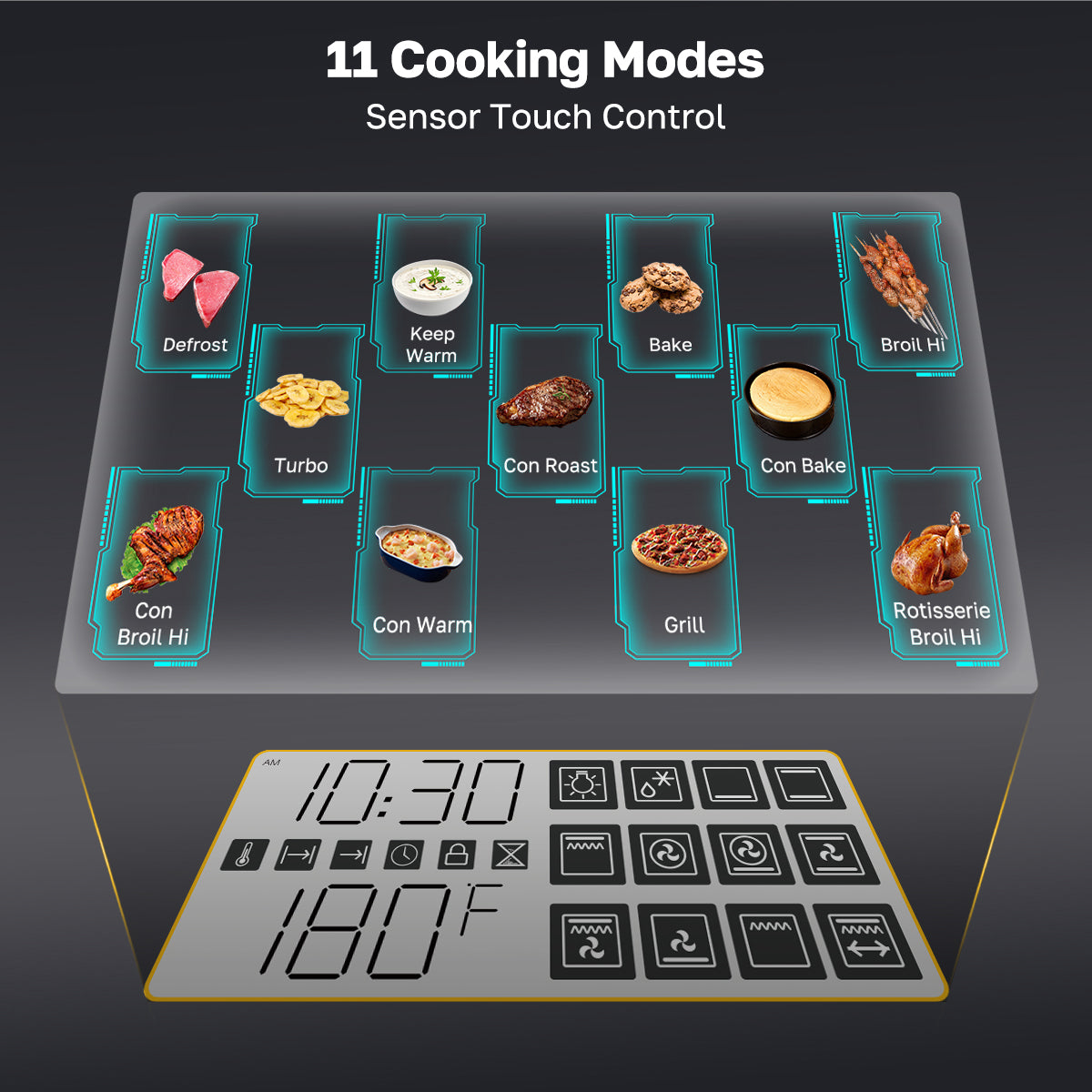 24'' Built-in Electric Wall Oven - 12 Functions Convection Ovens