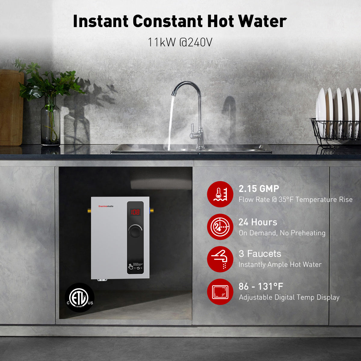 Instant Constant Hot Water | Thermomate