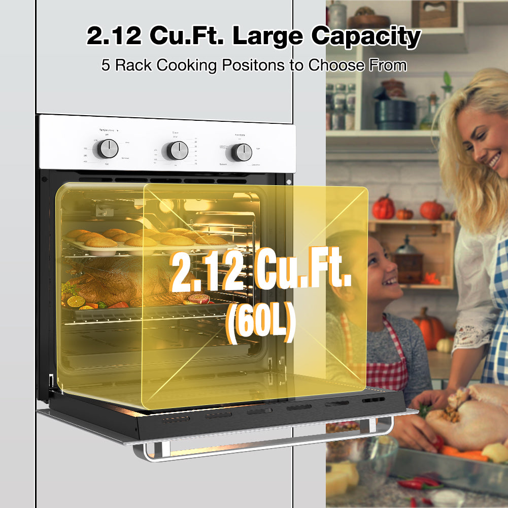 2.12 Cu.Ft. Large capacity