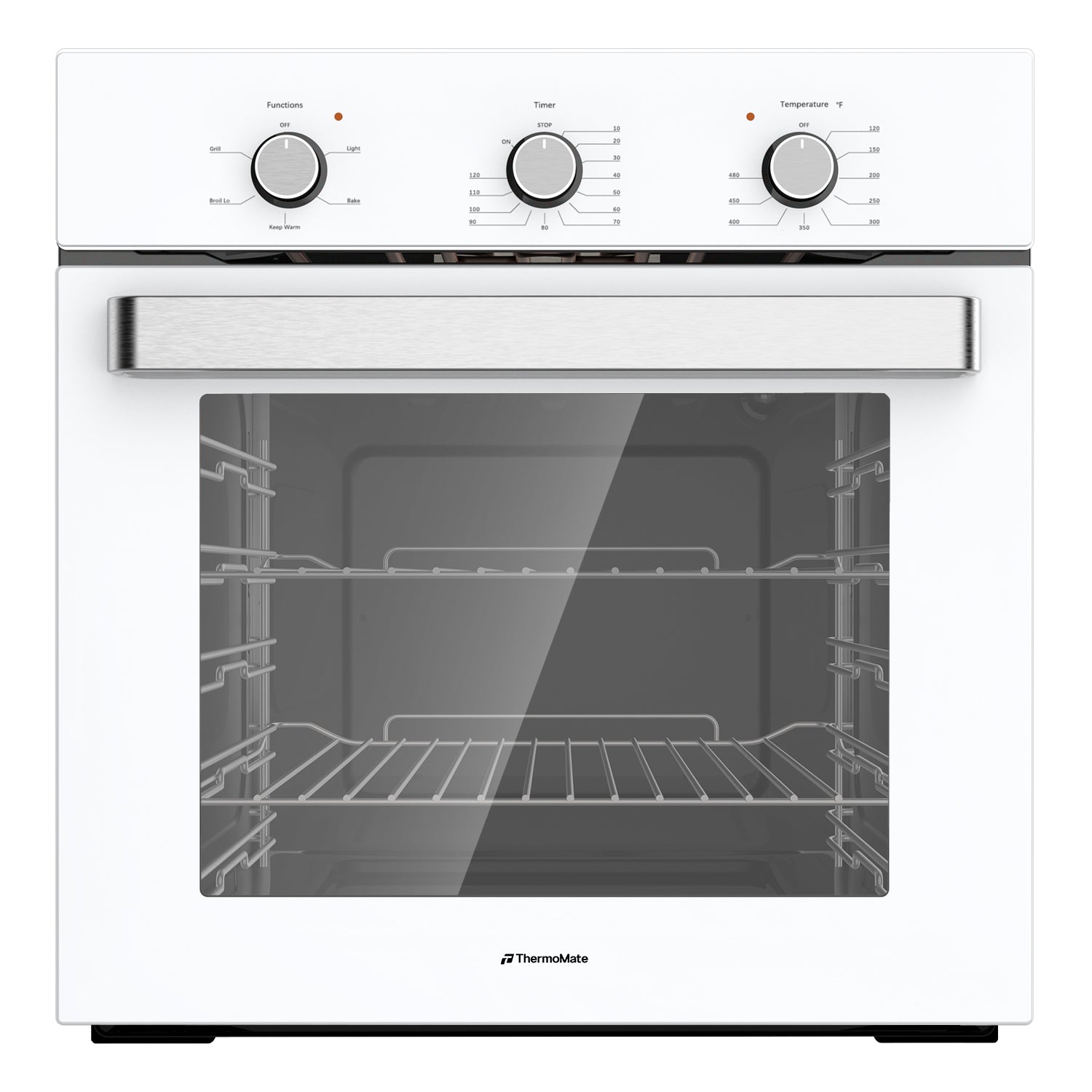 24'' Built-in White Electric Wall Oven - 5 Cooking Functions