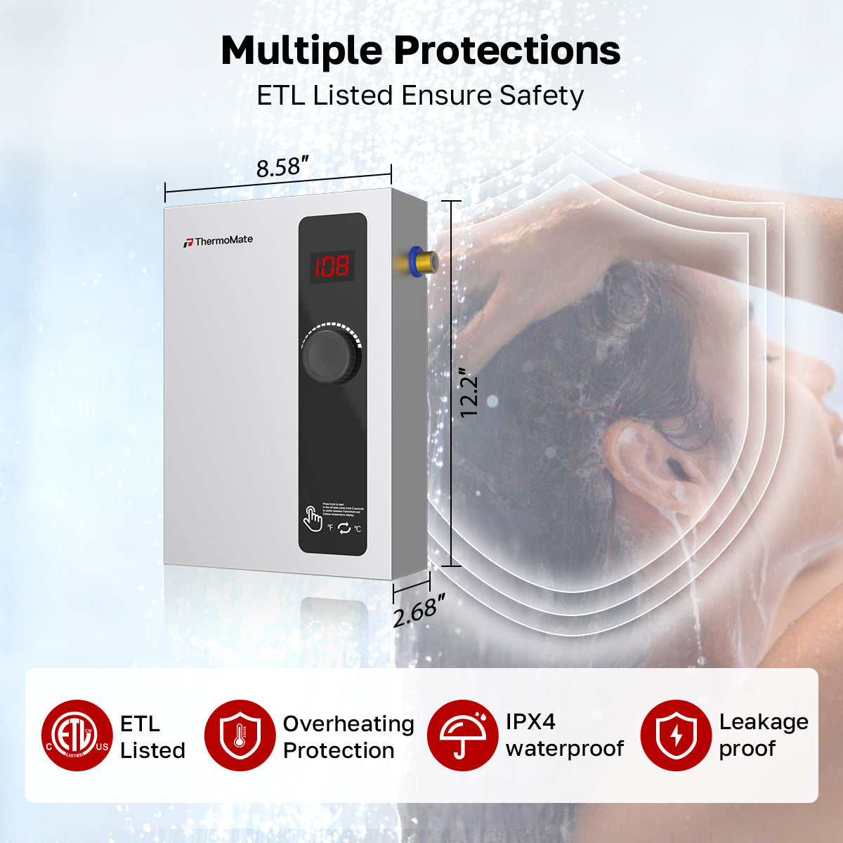 Multiple Protections
ETL Listed Ensure Safety