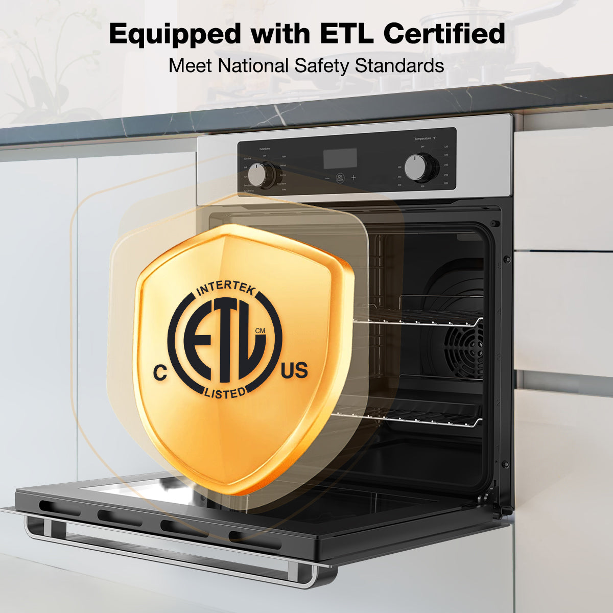 Equipped with ETL Certified
Meet National Safety Standards
