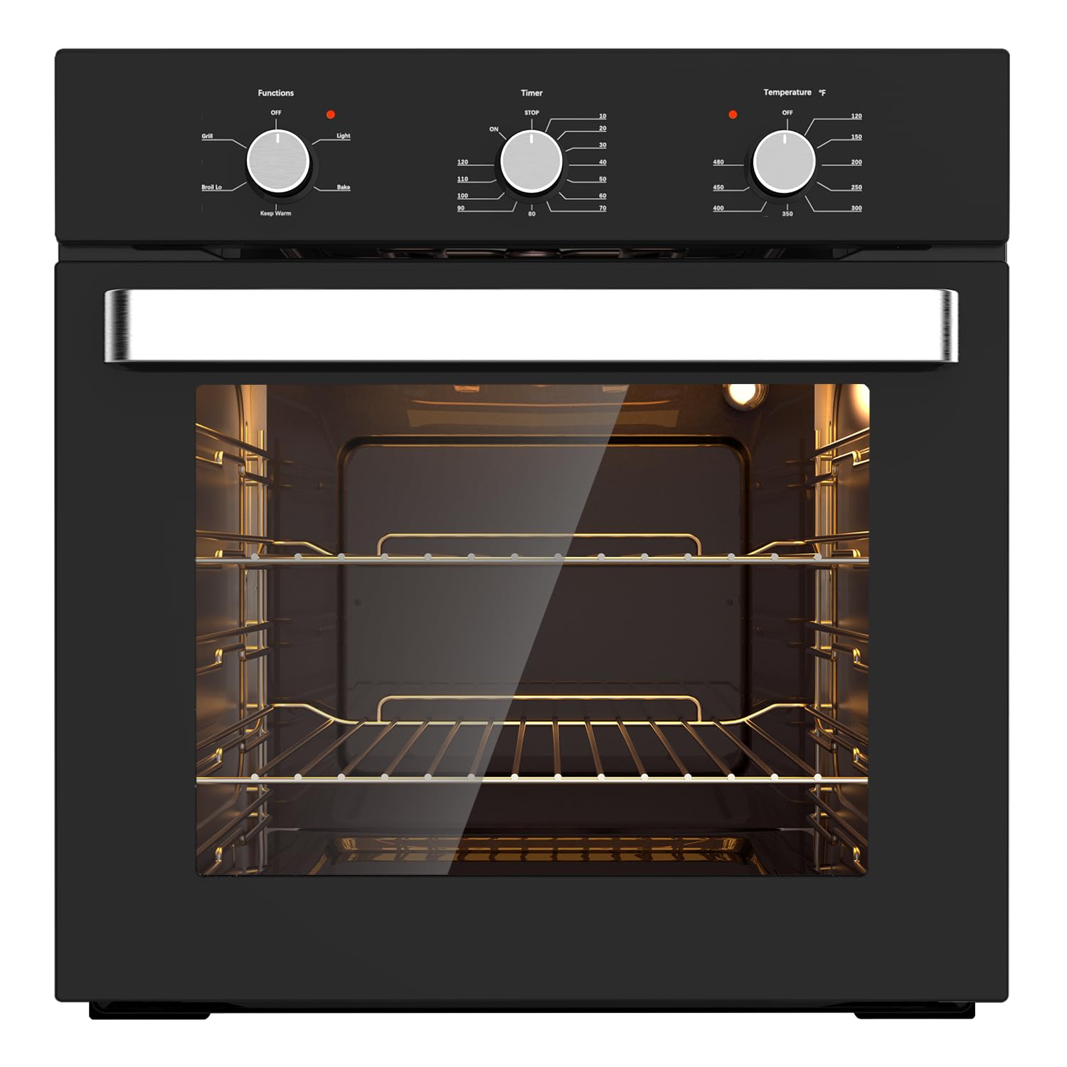 24'' Built-in Electric Wall Oven - 5 Cooking Functions | Thermomate