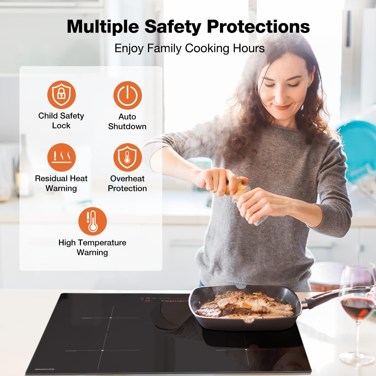 Multiple Safety Protections Enjoy Family Cooking Hours | Thermomate
