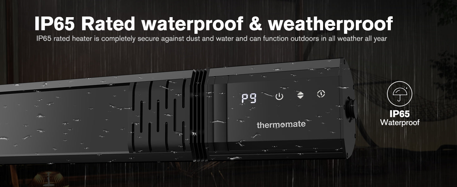 IP65 Rated waterproof & weatherproof