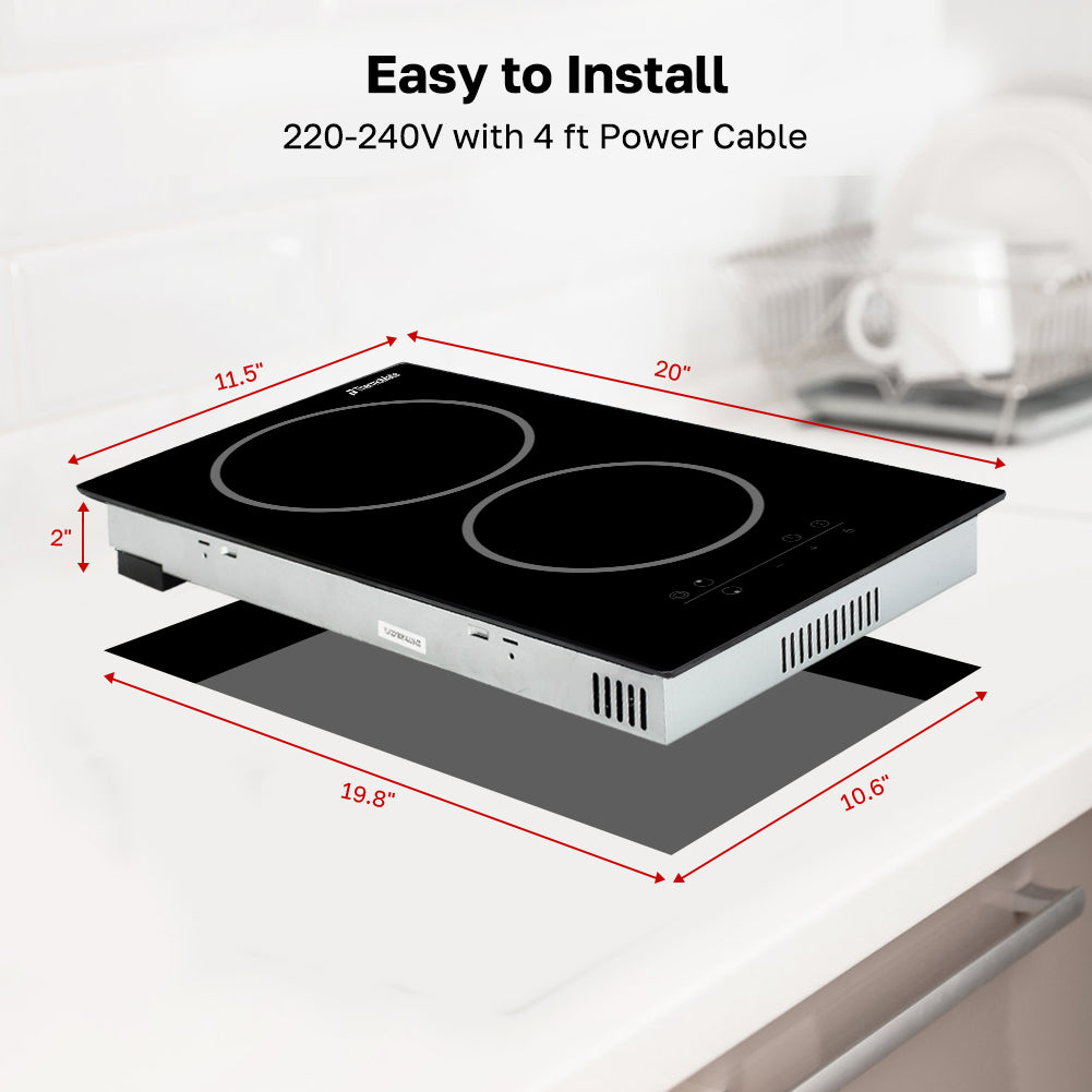 Easy to lnstall
220-240V with 4 ft Power Cable