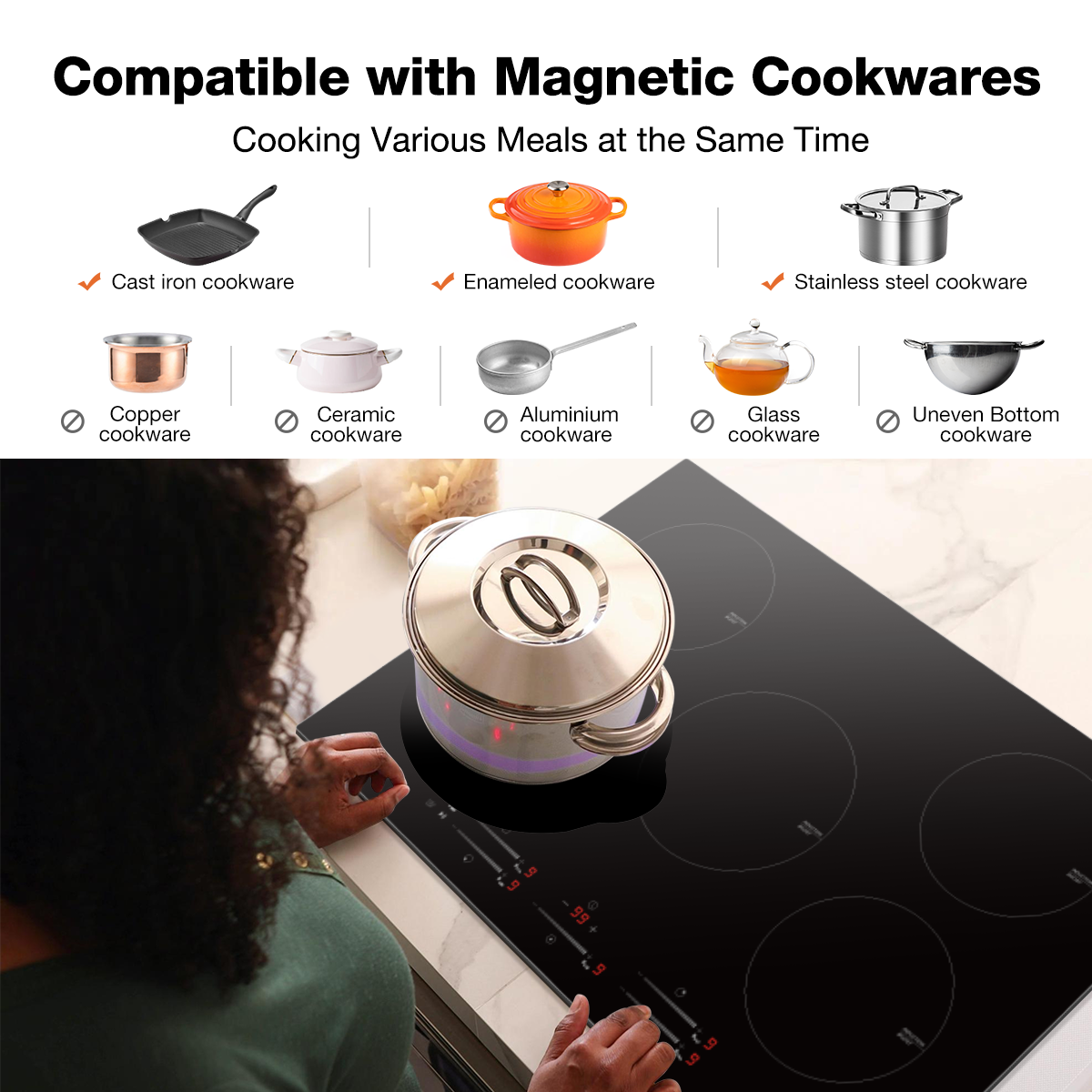 Compatible with Magnetic Cookwares | Thermomate