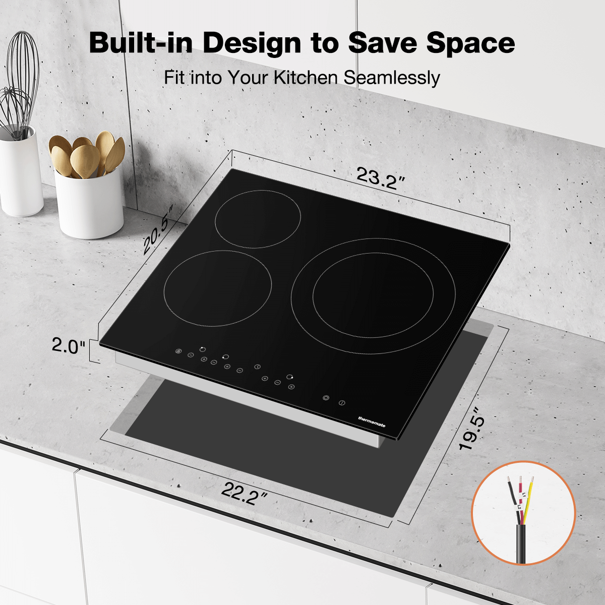 Built-in Design to Save Space | Thermomate 