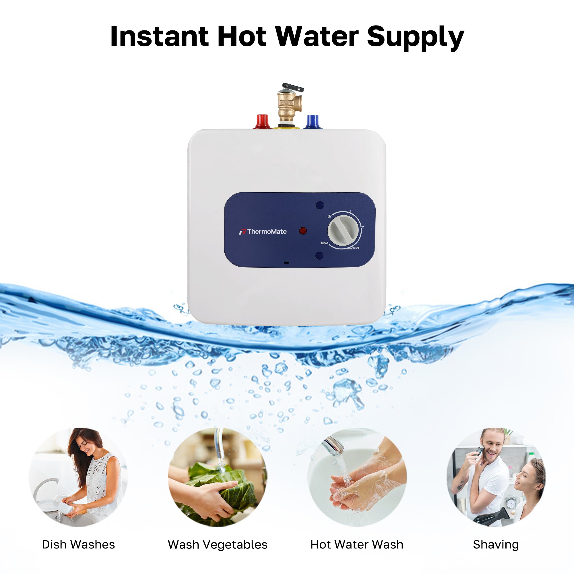 Mini Tank Electric Water Heater 2.5 Gallons | ThermoMate