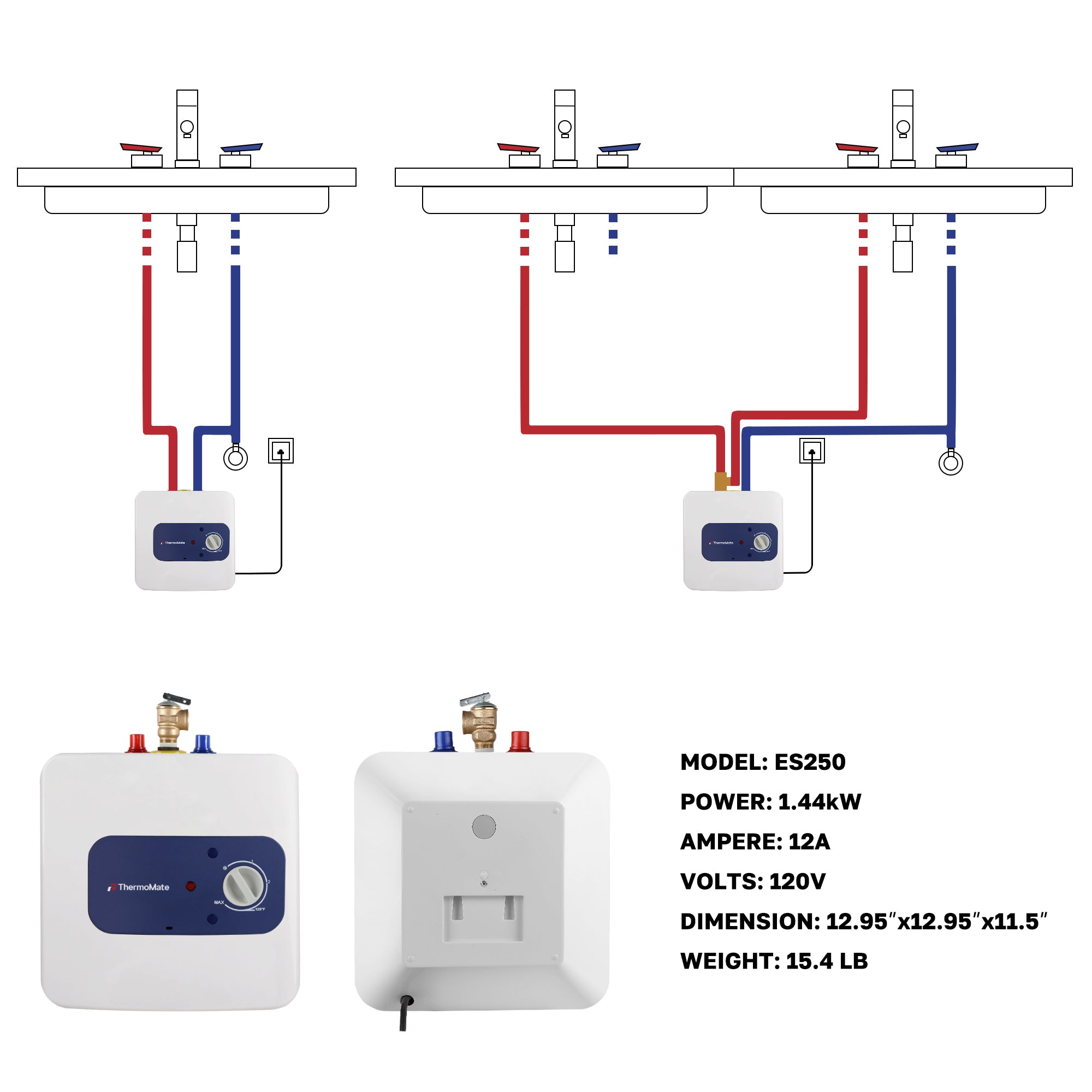 Chauffe-eau électrique Thermomate 2,5 gallons - 120 V