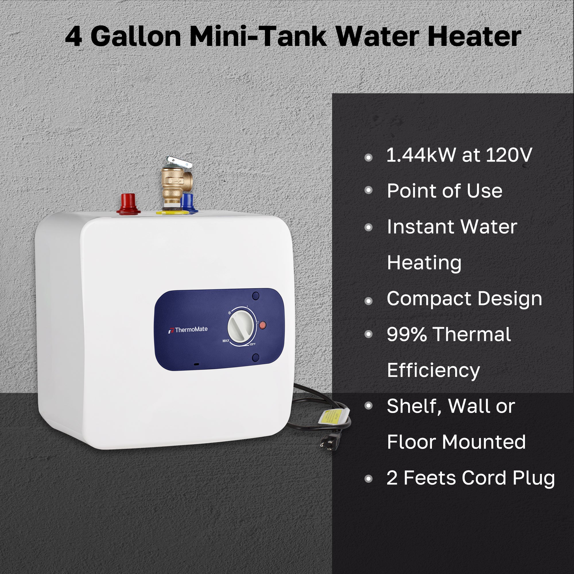 4 Gallon Mini Tank water heater