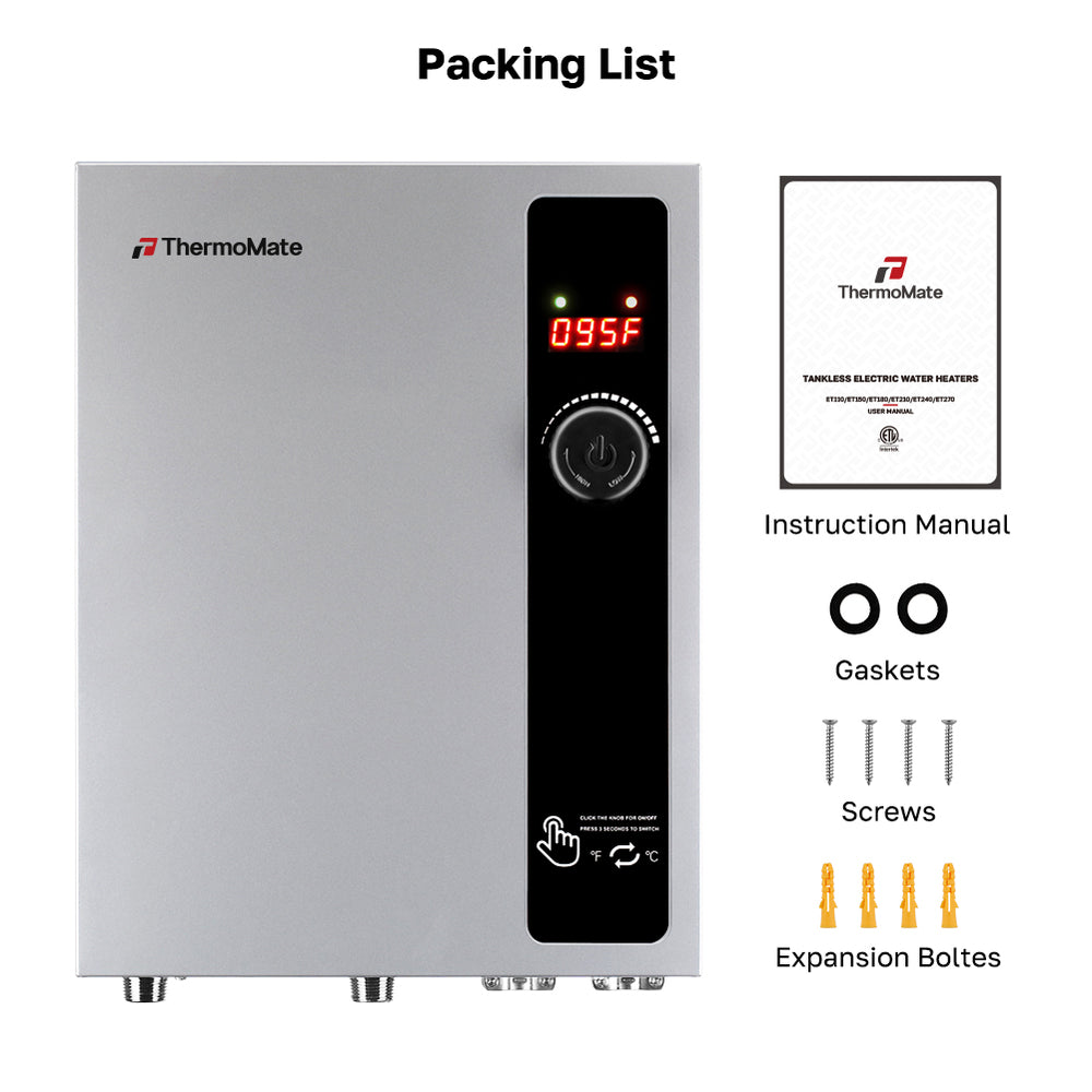 Tankless Electric On Demand Instant Hot Water Heater - 240V | 27kW