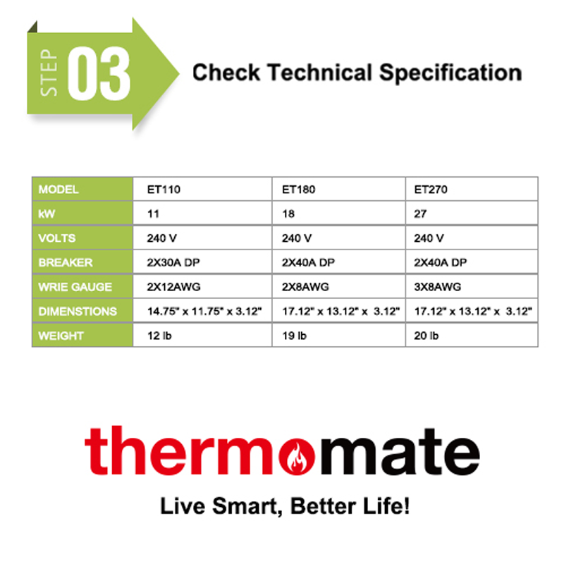 Thermomate Electric Tankless Water Heater