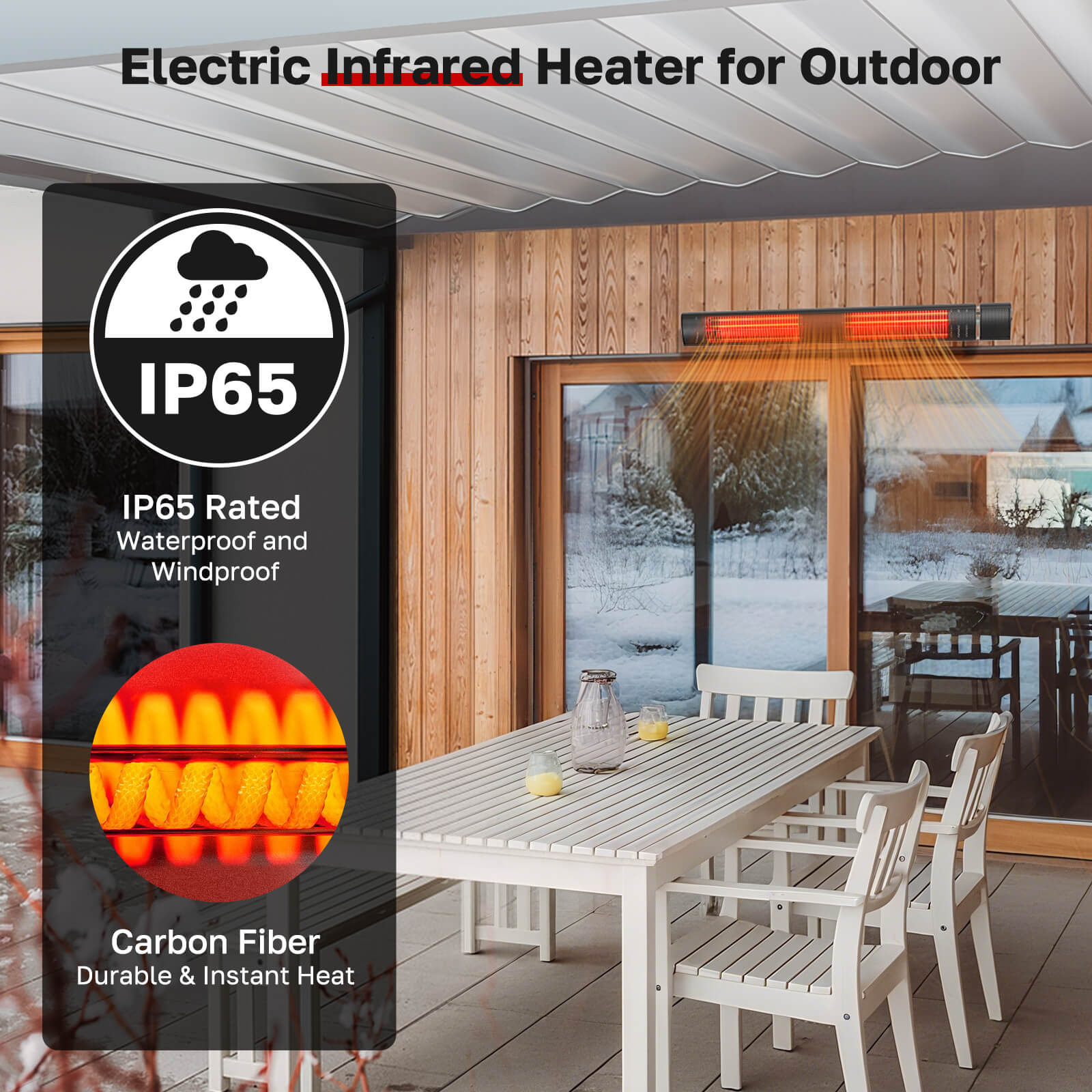 Electric Infrared Heater for Outdoor